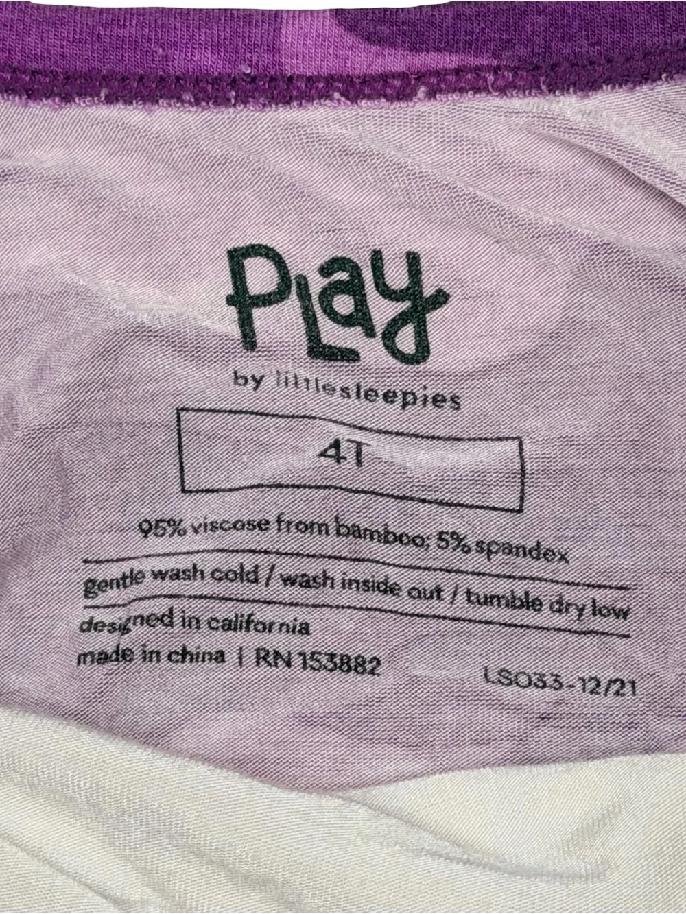 Play By Little Sleepies Purple Camo Twirl Dress